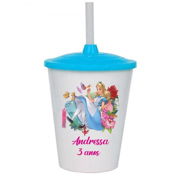Copo Twiter da Alice no Pais das Maravilhas