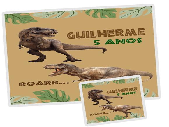 Jogo Americano e Copo Twister Jurassic Park