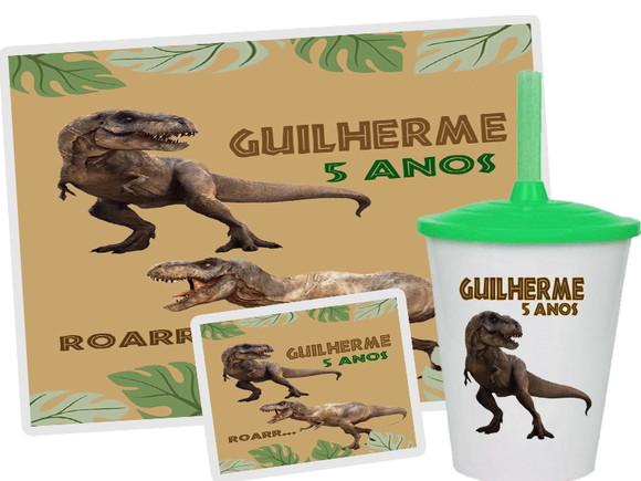 Jogo Americano e Copo Twister Jurassic Park