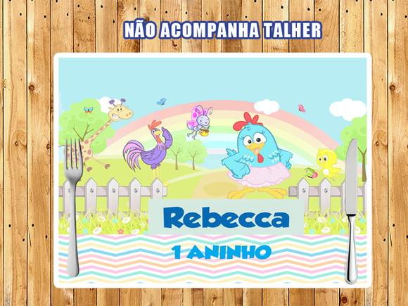 Jogo Americano Galinha Pintadinha Lavável