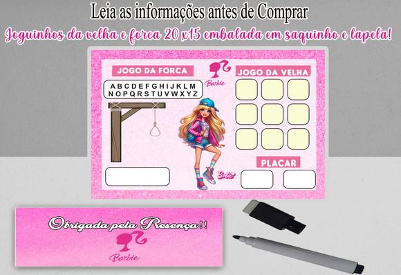 Joguinho da Velha e da Forca da Barbie