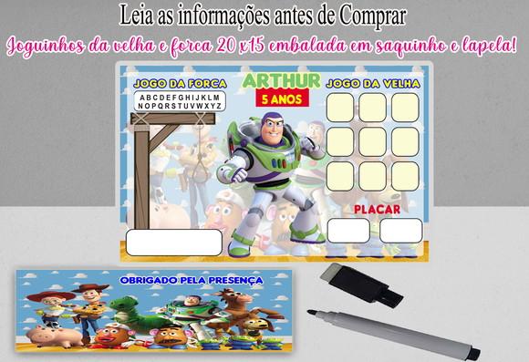 Joguinho da Velha e da Forca Lembrancinhas Buzz Lightyear