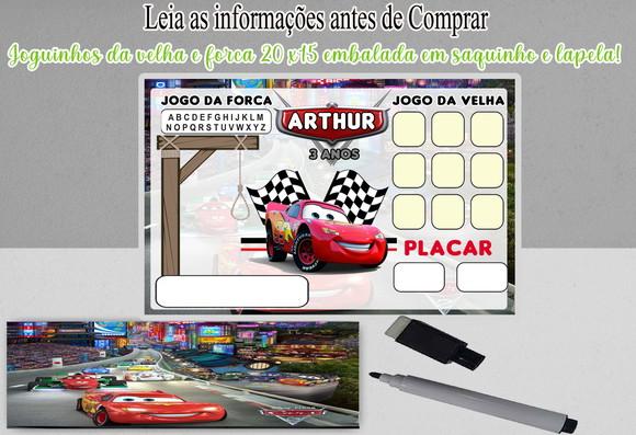 Joguinho da Velha e Forca dos Carros Disney