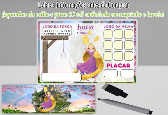 Joguinhos da Velha com Forca da Rapunzeul