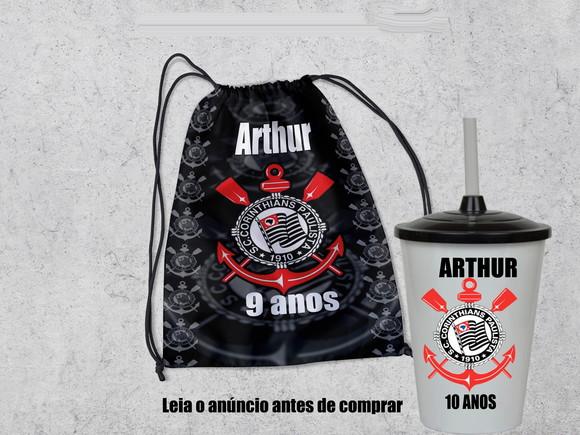 Kit Mochila +copo Twister do Corinthian