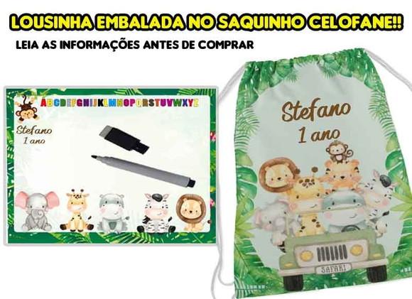 Kit Mochilinha e Lousa Magica Safari Baby