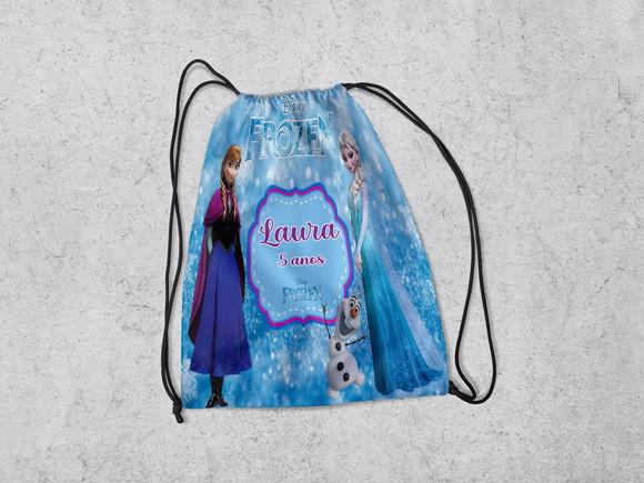 Lembranças Personalizada Frozen Mochila da Ana e Elsa