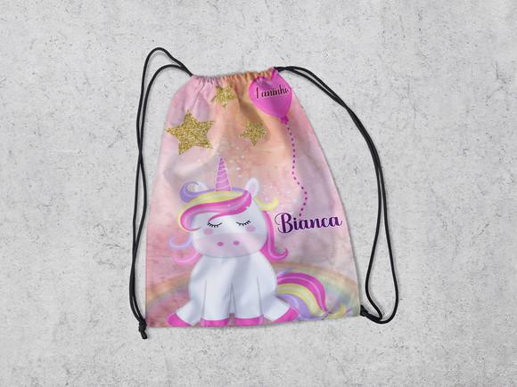 Lebrancinhas Mochila Personalizada Unicornio