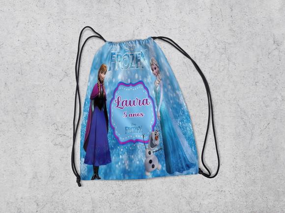 Lembranças Personalizada Frozen Mochila da Ana e Elsa