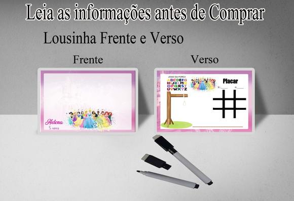 Lembrancinhas das Princesas Lousa Magica + Canetinha