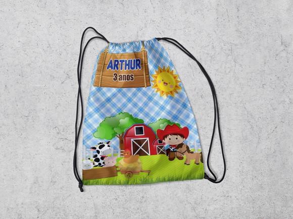 Lembrancinhas Fazendinha Mochila Surpresa