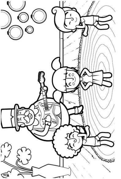 Livrinho para Colorir com Giz de Cera Mundo Bita