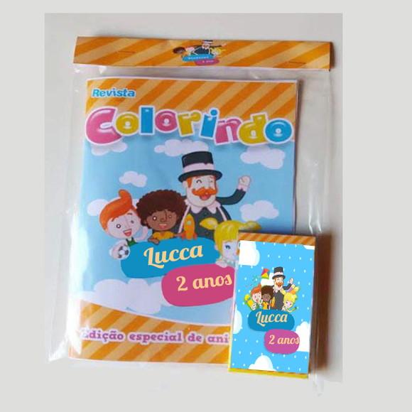Livrinho para Colorir com Giz de Cera Mundo Bita