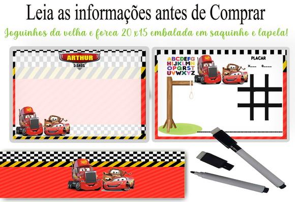 Lousa 3x1+ Canetinha e Canetinha dos Carros Disney