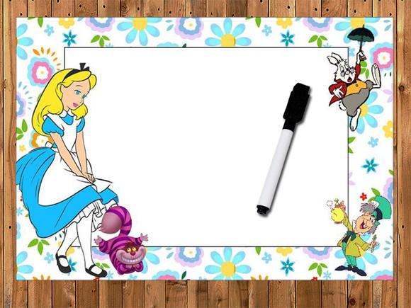 Lousa e Canetinha Mágica Alice no Pais das Maravilhas