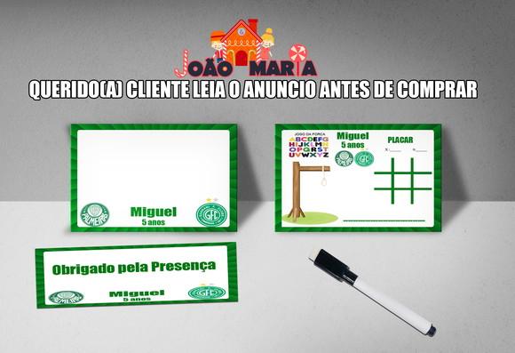Lousa e Canetinha Magica Personalizada Futebol