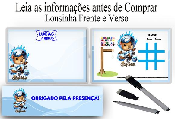 Lousa Magic3x1 com Canetinha a para Lembrancinhas Capivara