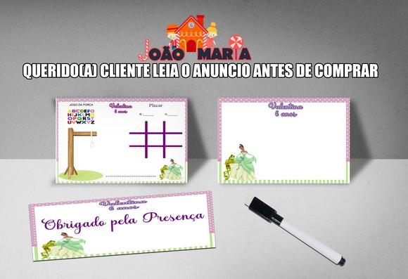 Lousa Magica + Caneta Lembrancinha da Princesa Tiana