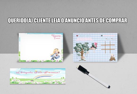 Lousa Magica + Canetinha Lembrancinhas da Alice