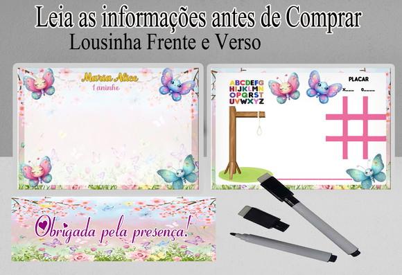 Lousa Magica 3x1 Lembrancinhas do Jardim das Borboletas