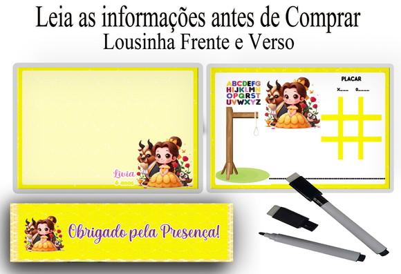 Lousa Magica 3x1 para Festa da Bela e a Fera Cute