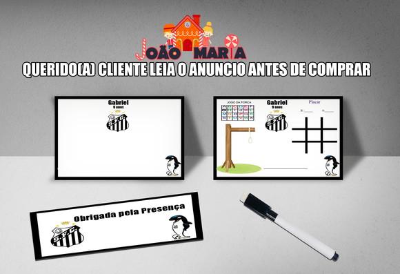 Lousa Magica 3x1 para Lembrancinhas Tema Futebol