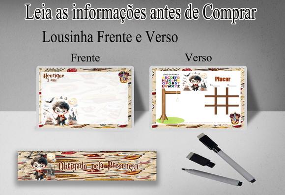 Lousa Magica 3x1 Personalizada do Harry Potter