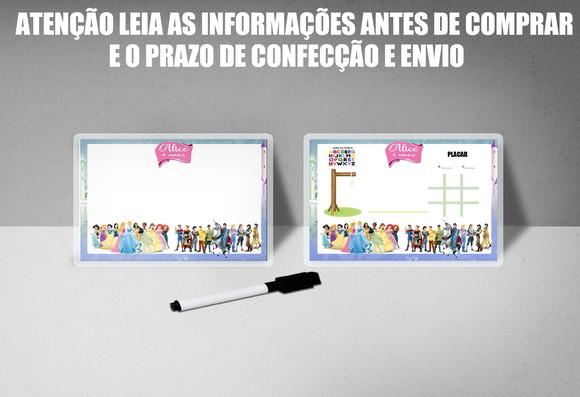 Lousa Magica 3x1 Princesas e Principes Disney