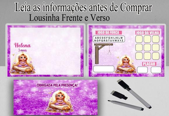 Lousa Magica com Canetinha da Rapunzel