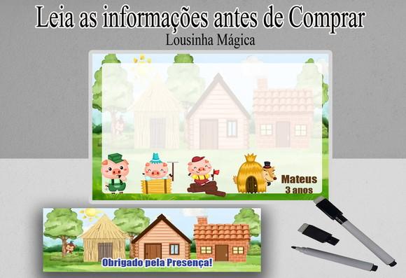 Lousa Magica com Canetinha dos 3 Porquinhos