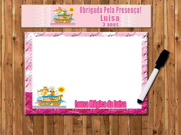 Lousa Magica com Canetinha Personalizada Arca Denoé