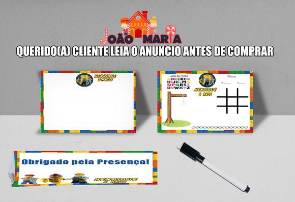 Lousa Magica e Canetinha Personalizada Lego