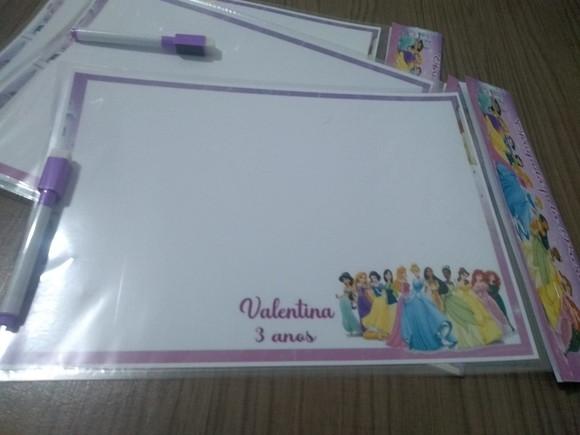 Lousa Magica e Canetinha Personalizada Princesas