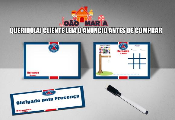 Lousa Magica e Canetinha Personalizada Paris Saint-germain