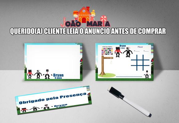 Lousa Magica e Canetinha Personalizada Skibidi Toilet