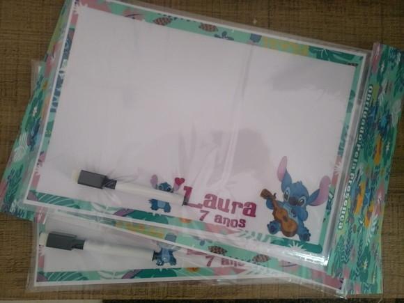 Lousa Magica e Canetinha Personalizada Stitch