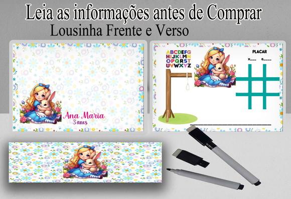 Lousa Magica Lembrancinhas da Alice no Pais das Maravilhas
