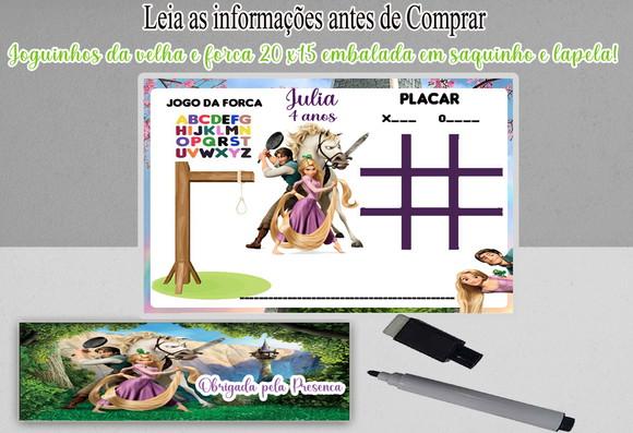 Lousa Magica Lembrancinhas Joguinhos Rapunzel