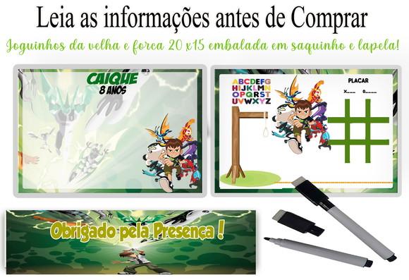 Lousa Magica para Lembrancinhas do Ben 10