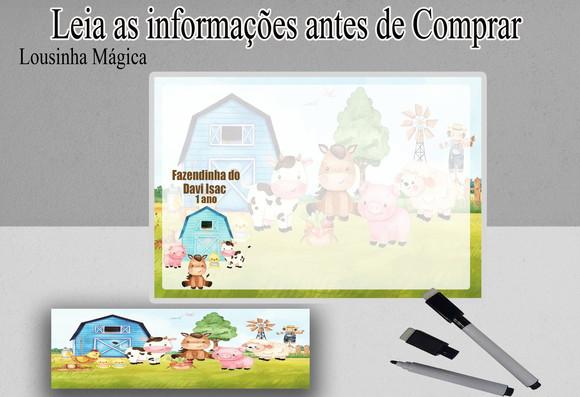 Lousa Magica para Lembrancinhas Fazendinha