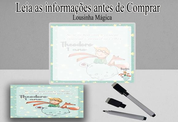 Lousa Magica para Lembrancinhas Pequeno Principe