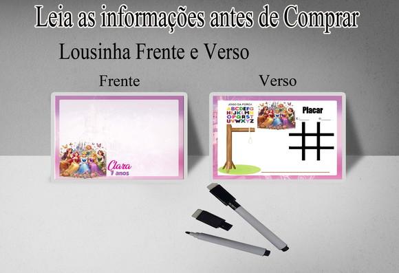 Lousa Mágica Personalizada 3x1 Principes da Disney