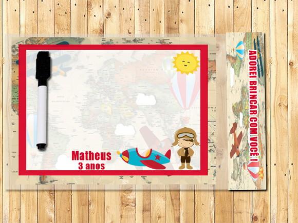 Lousa Magica Personalizada Aviador