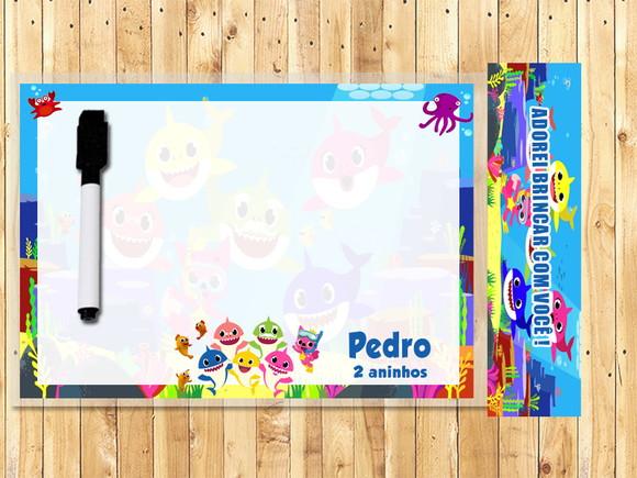 Lousa Magica Personalizada Baby Shark