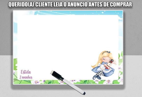 Lousa Magica Personalizada da Alice no Pais das Maravilhas