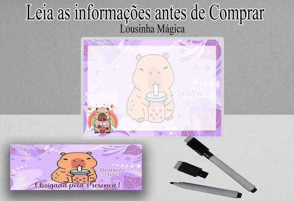 Lousa Magica Personalizada da Capivara