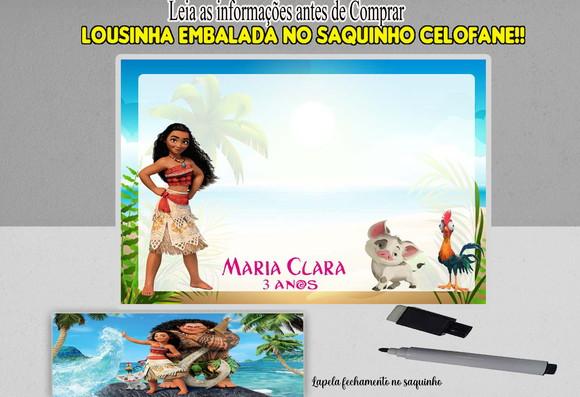Lousa Magica Personalizada da Moana