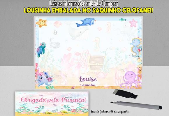 Lousa Magica Personalizada Fundo do Mar
