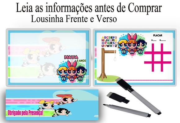Lousa Magica Personalizada Meninas Super Poderosas