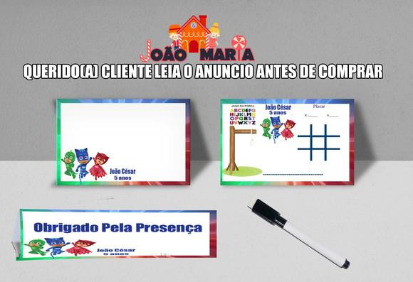 Lousa Magica Personalizada Pj Masks